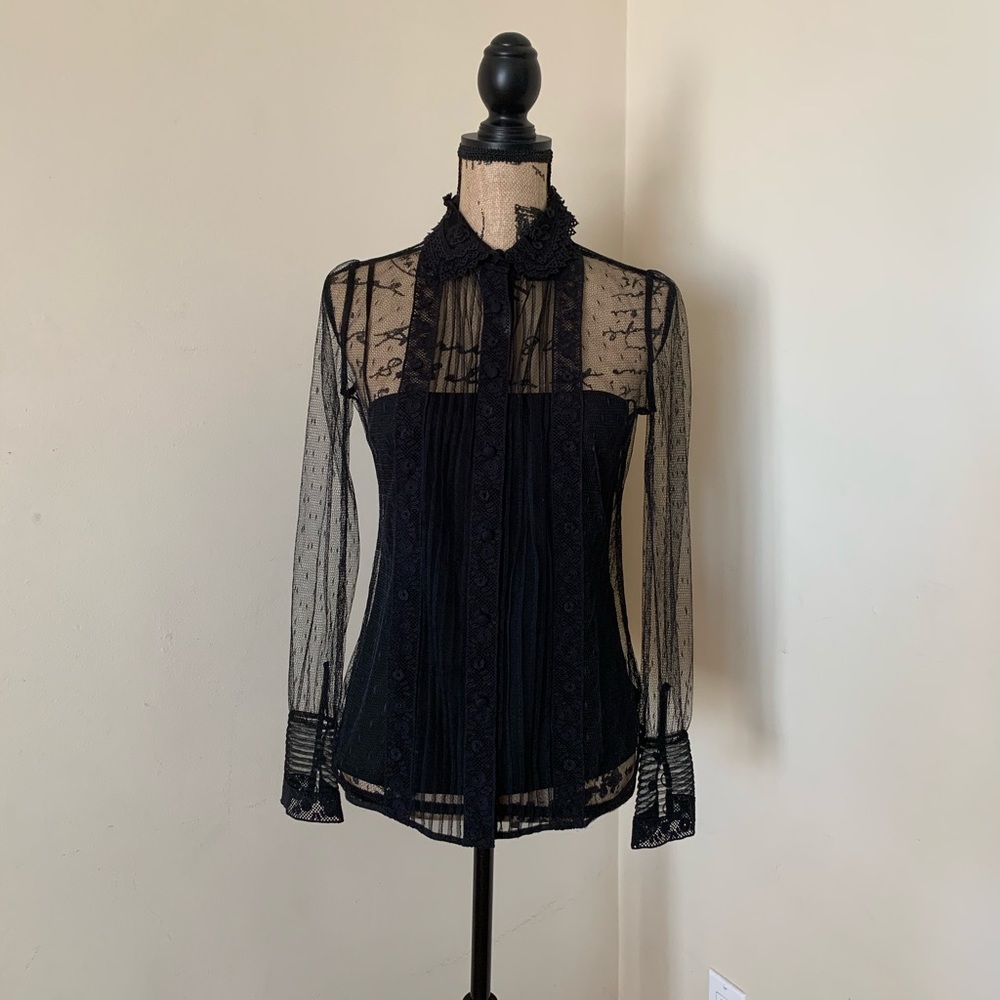 Red Valentino Tulle Top